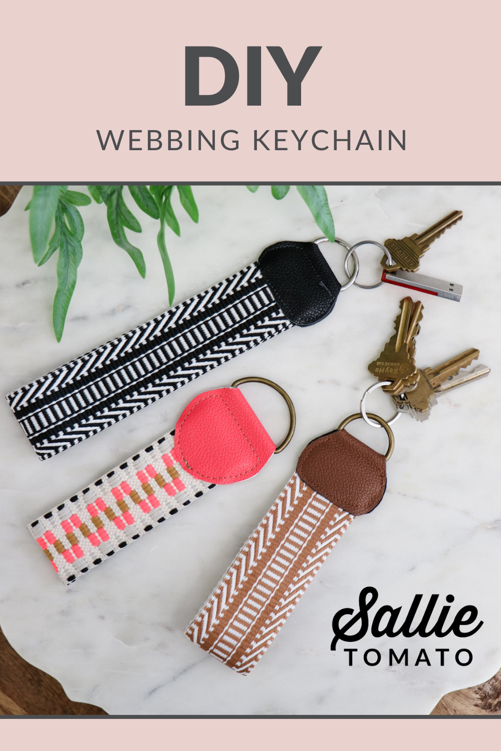 DIY Webbing Keychain Tutorial - Free Pattern! – Sallie Tomato