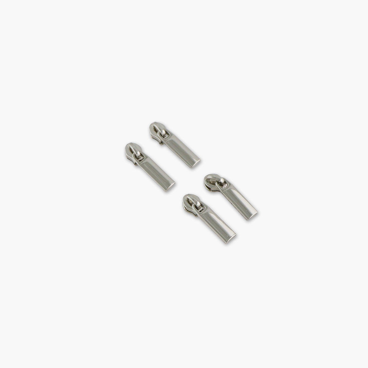 Four #5 Rectangle Zipper Pulls Gold Four #5 Rectangle Zipper Pulls Gold