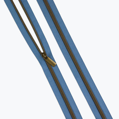 Maya Blue Nylon Coil Zippers