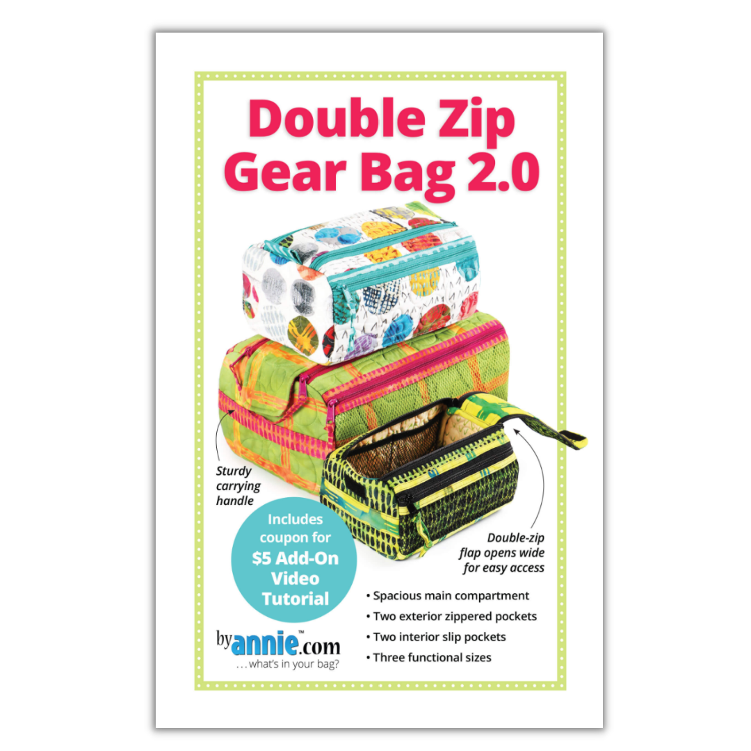 Double Zip Gear Bags 2.0 Pattern by Annie – Sallie Tomato