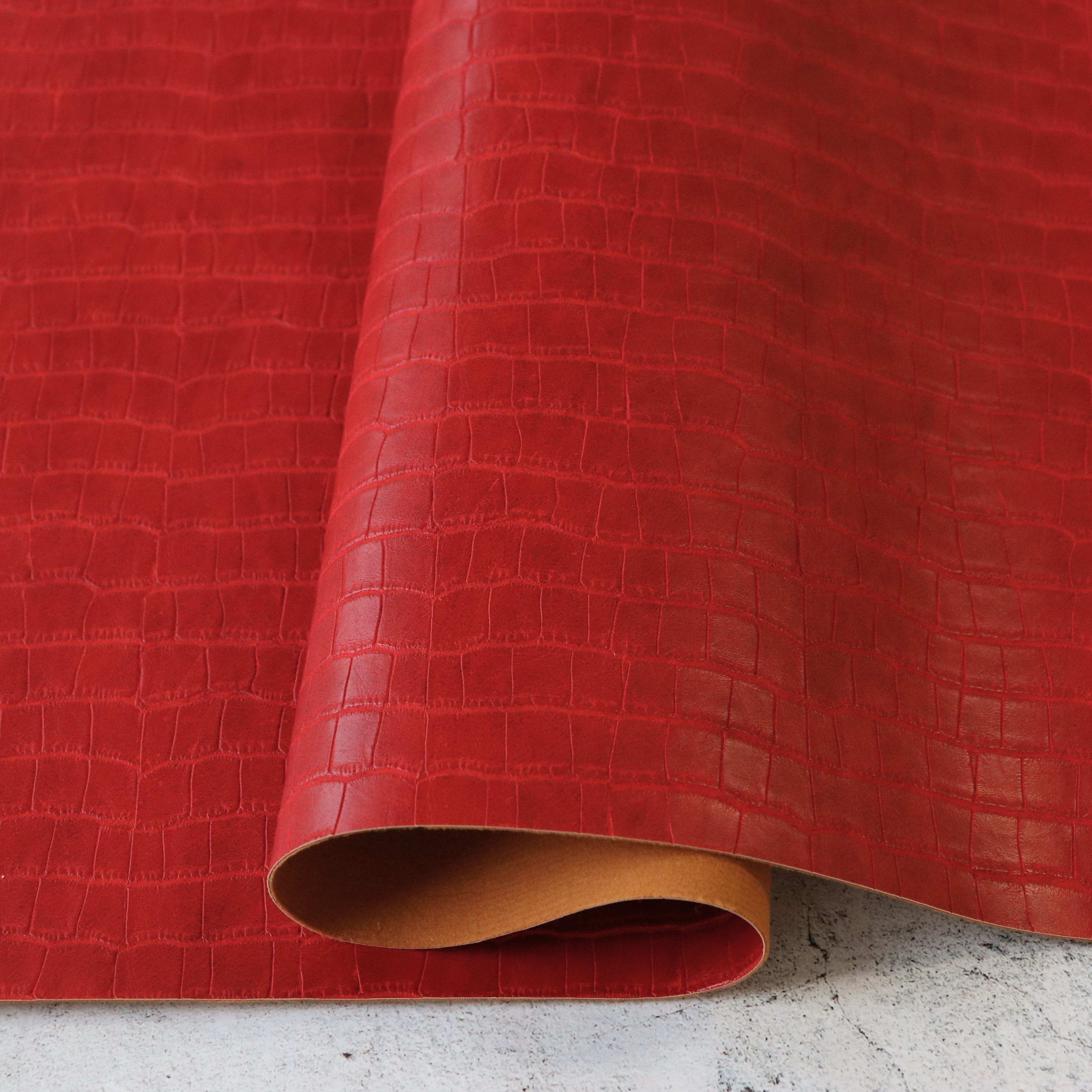 【KASHIKO】Faux Alligator Wrap Skirt RED FLCCrimsonRed1_ae6c7cab-4978-