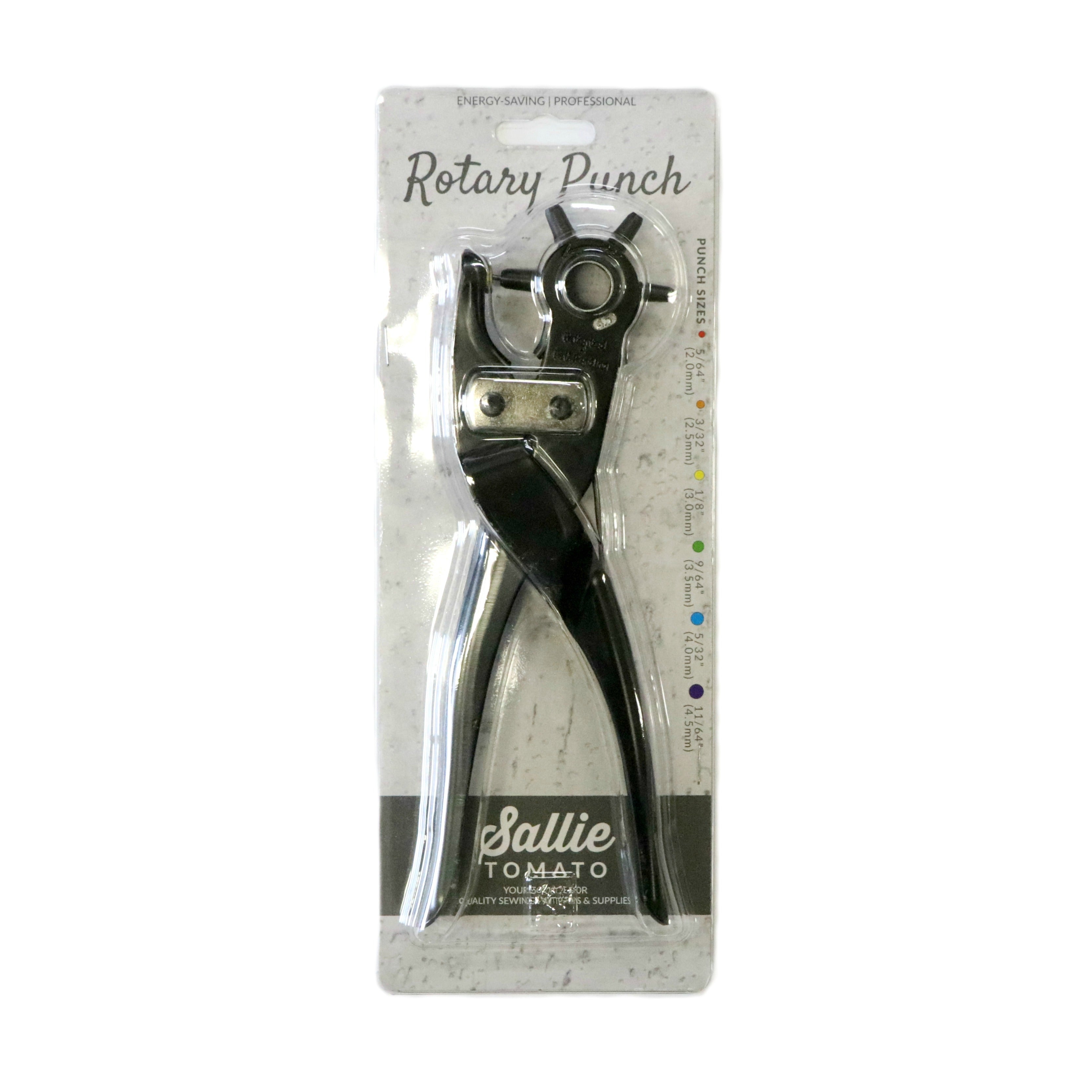 Leather Hole Punch Pliers, 3/32 3/16 Hole Sizes, 6 Punch Wheels