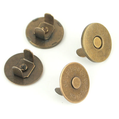 Two 1/2" Thin Extra Strong Magnetic Snaps