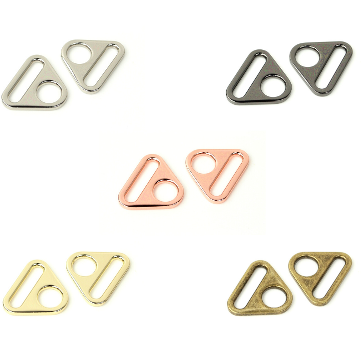 Two 1" Triangle Rings