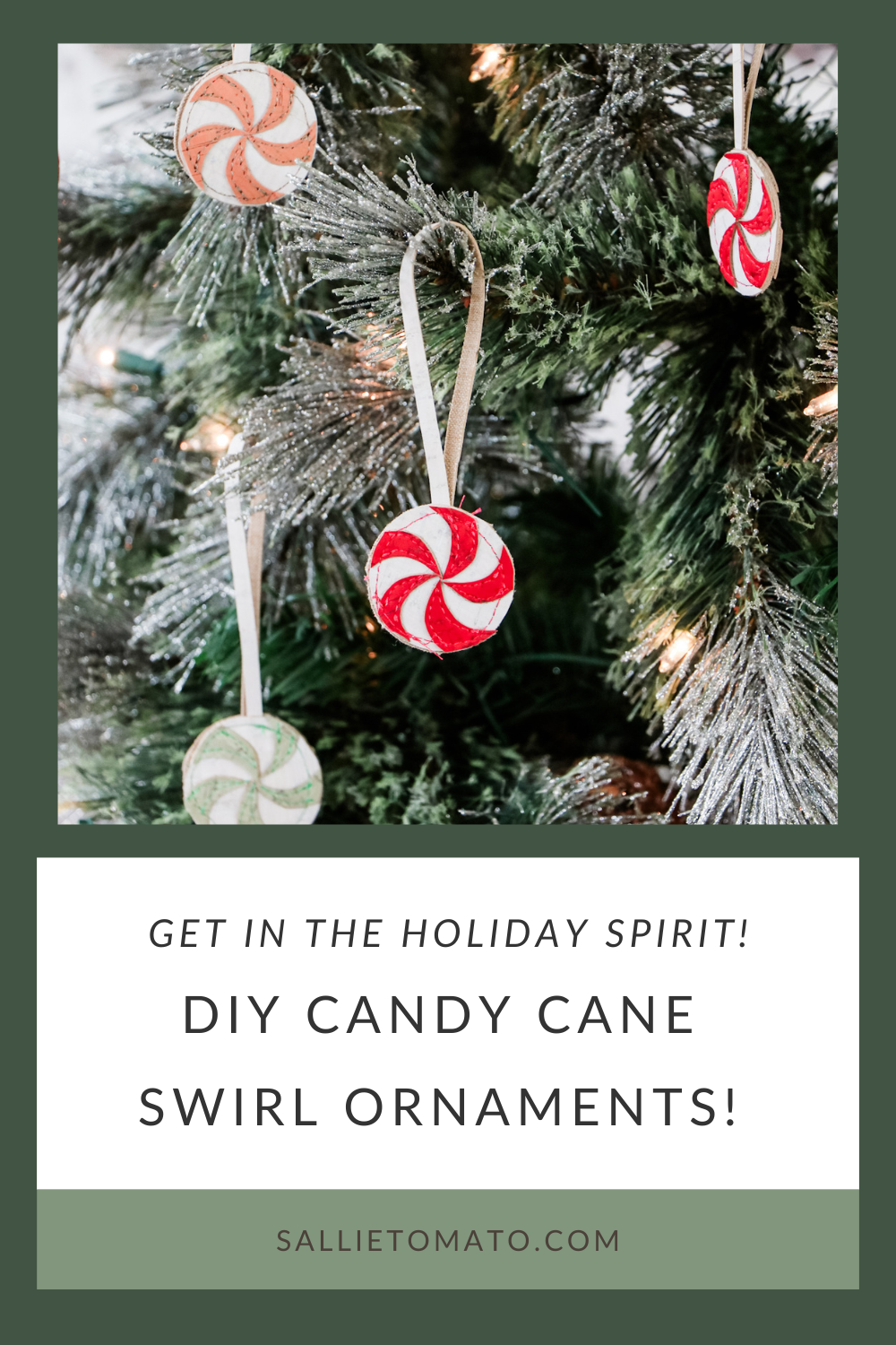 DIY Candy Swirl Cane Ornaments!