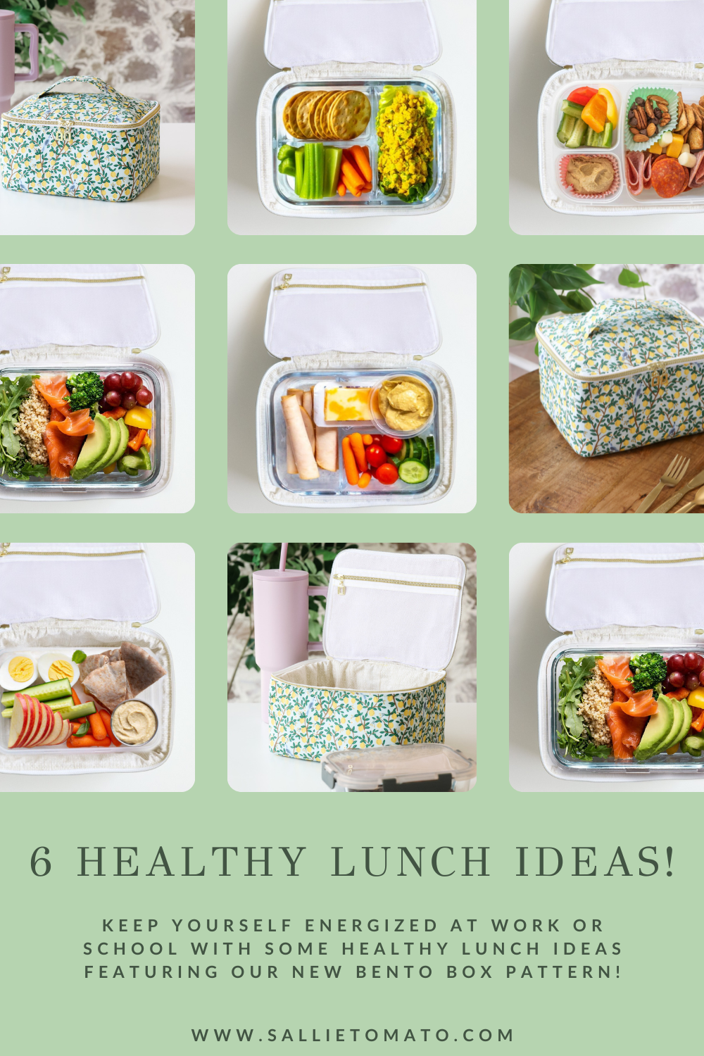 DIY Lunch Bag & 6 Healthy Lunch Ideas