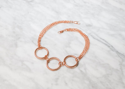 DIY Chain Ring Necklace with Purse Hardware