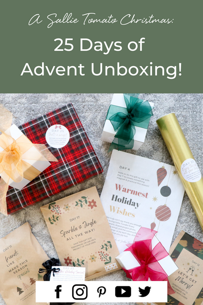 25 Days of Christmas: Sallie Tomato Advent Unboxing Videos!