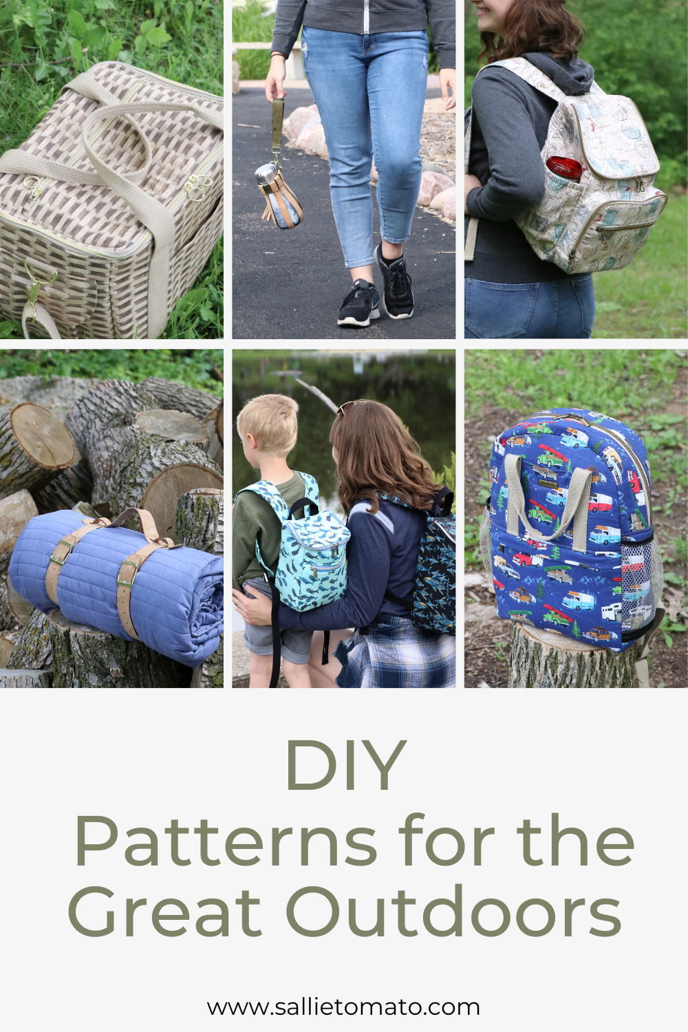 5 BAGS FOR NATURE WALKS | The Ultimate Patterns for the Outdoors