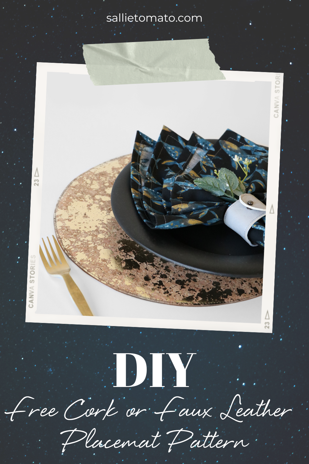 Quick Cork or Faux Leather Reversible Placemats | FREE TUTORIAL | Beginner-Friendly