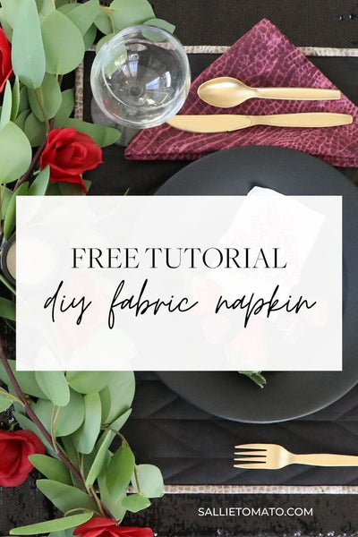 Free Pattern & Tutorial: Easy Fabric Napkins