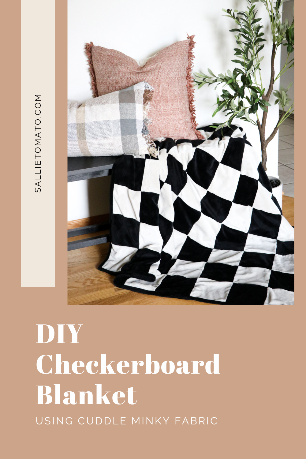 DIY Cozy Checkerboard Throw Blanket | Free Pattern