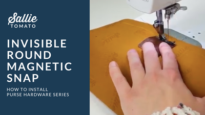 Purse Hardware Series: Invisible Round Magnetic Snap Tutorial