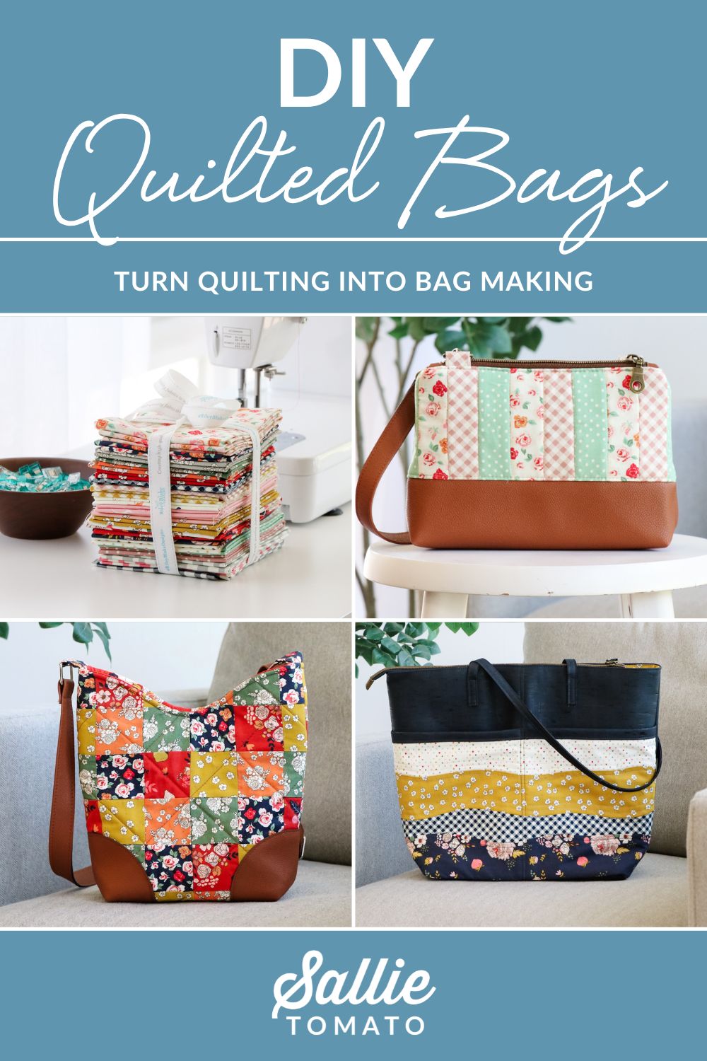 ¡Acolchado! 5 consejos para añadir patchwork y acolchado a tus bolsos ...