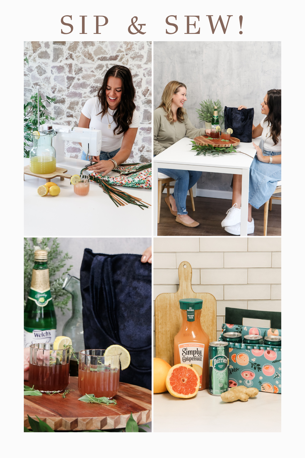 Sip & Sew Mocktails! – Sallie Tomato