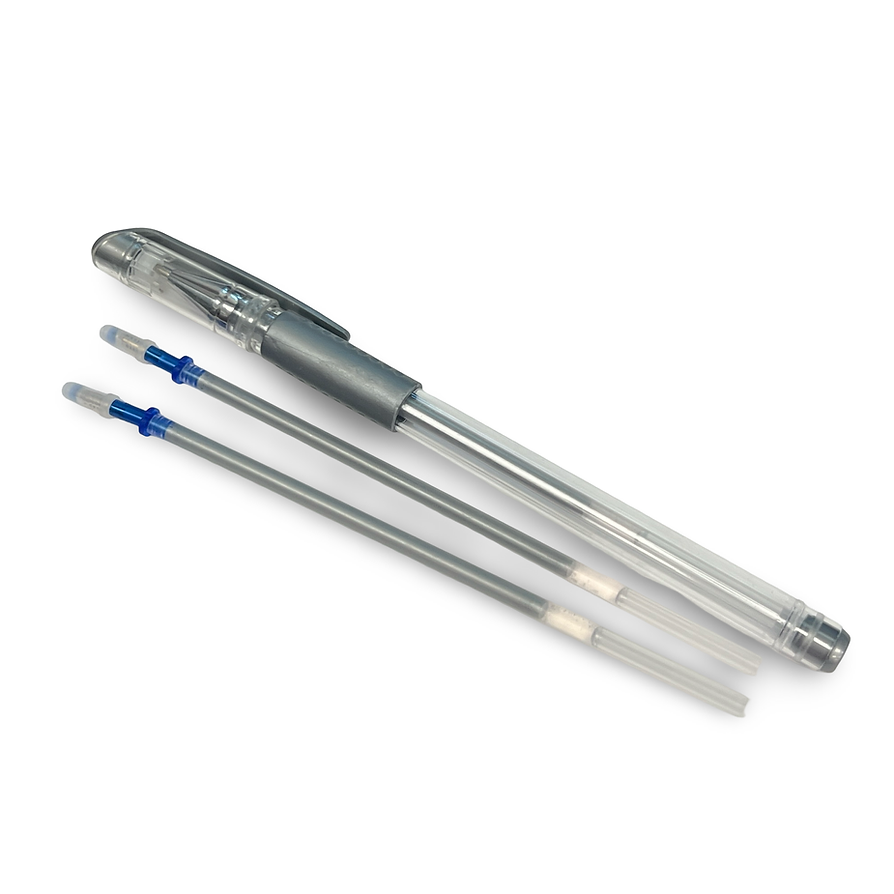 Stylo Bille Papermate Argenté Effaçable - Occasion - Stylo Roller Rétro U.S.A.