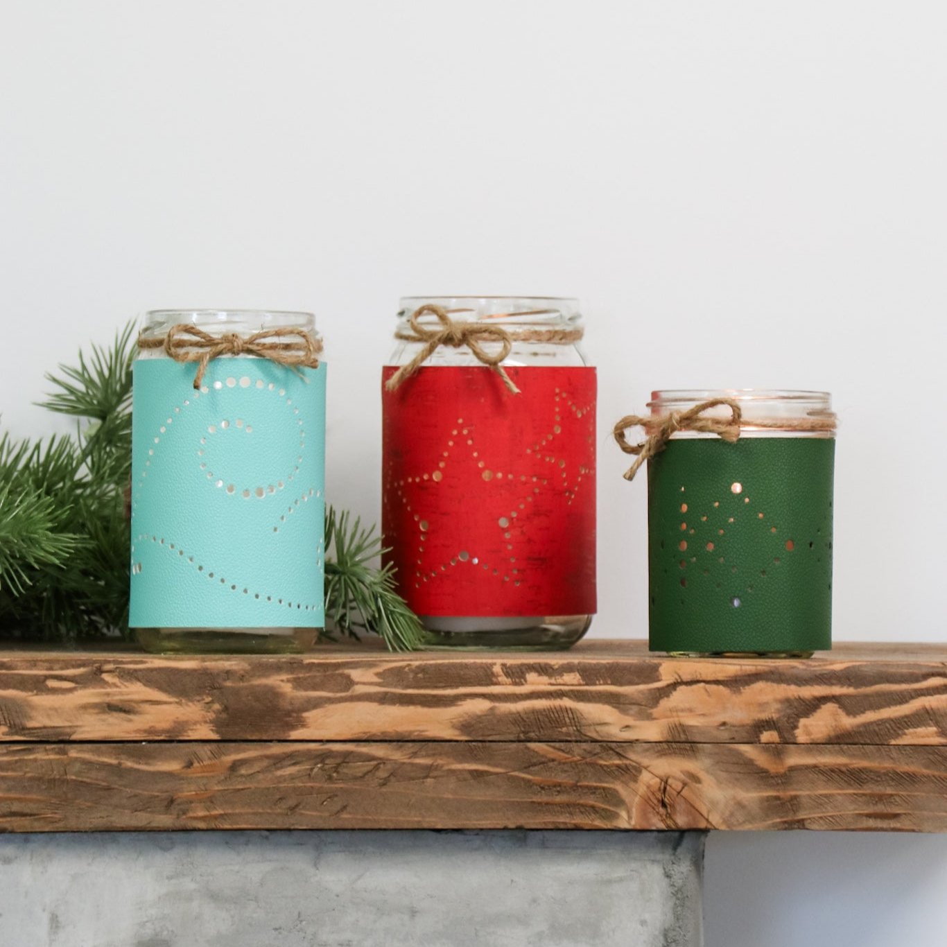 Free! Merry & Bright Candle Wrap Instant Download