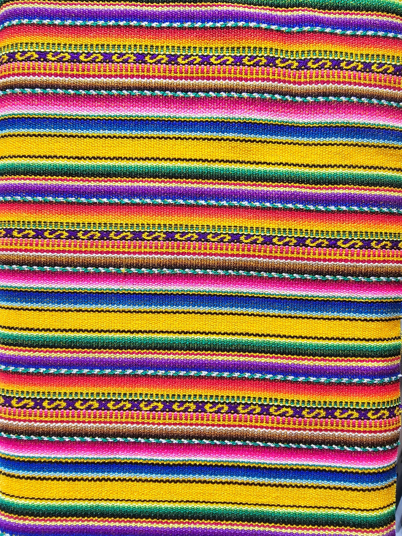 Genuine Aguayo Bolivian Peruvian Yellow fabric