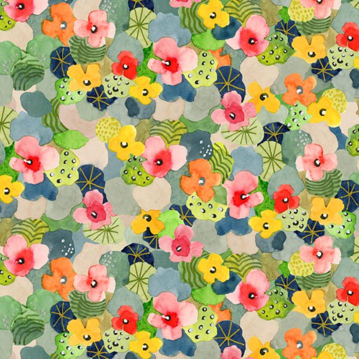 Windham Fabrics - Wild Meadows - Flowering Hedge