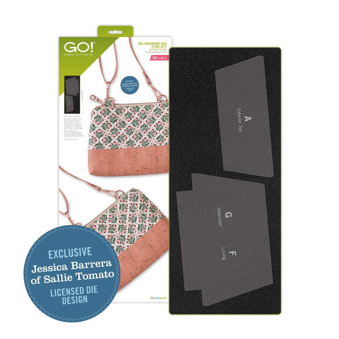 GO! Mia Crossbody Bag by Sallie Tomato (2-Die Set)