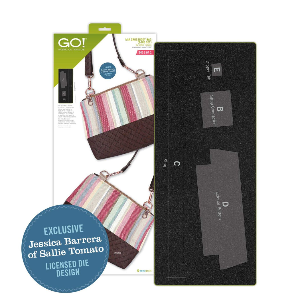 GO! Mia Crossbody Bag by Sallie Tomato (2-Die Set)