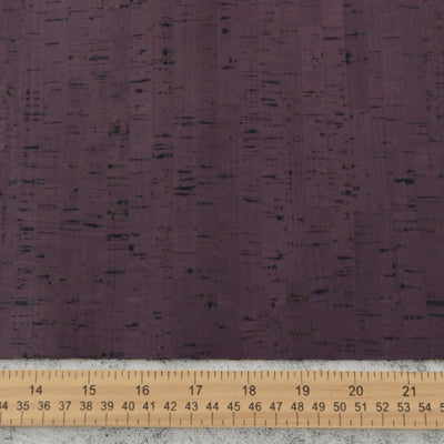 Rustic Amethyst Cork Fabric 12in Cuts