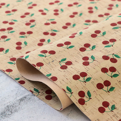 Cherries Cork Fabric