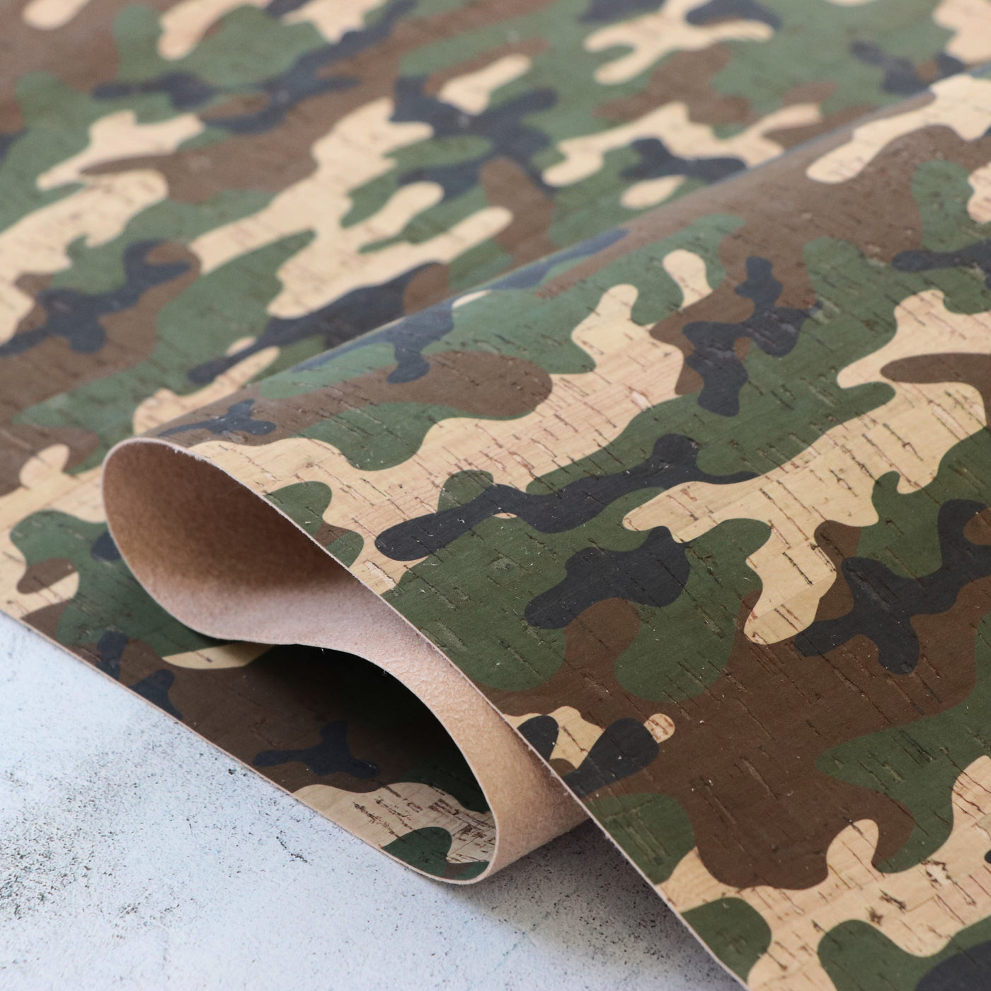 Classic Camo Cork Fabric