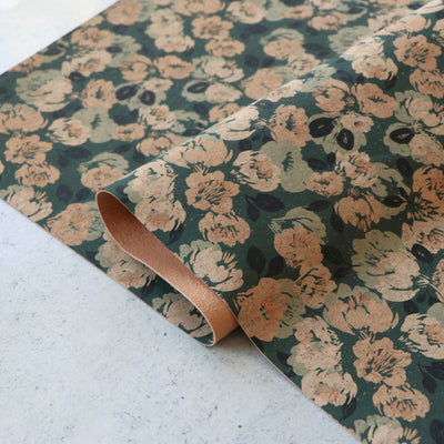 Colleen Annalea Designer Print: Darling Dahlia Cork Fabric