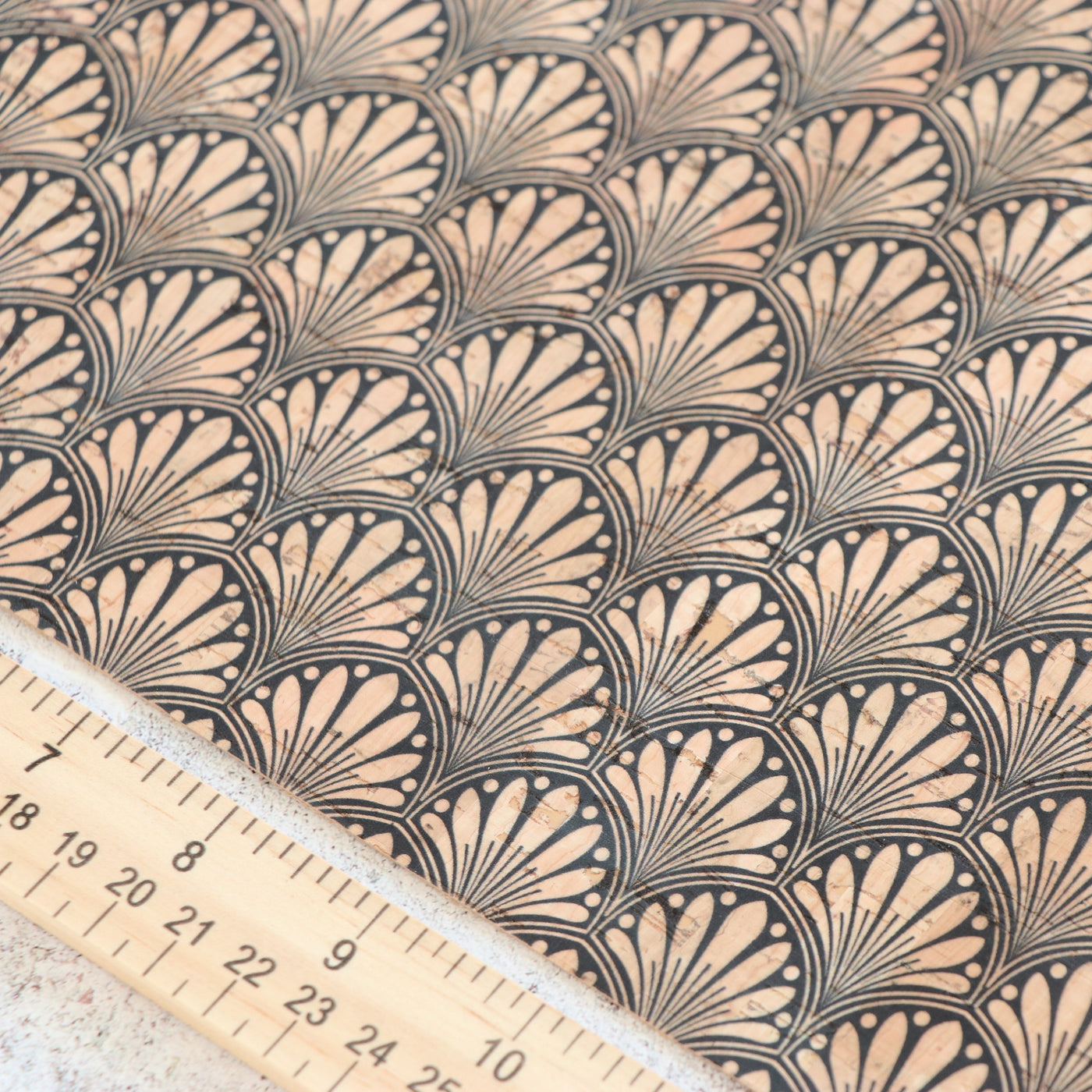 Deco Fans Cork Fabric 12inch Cut
