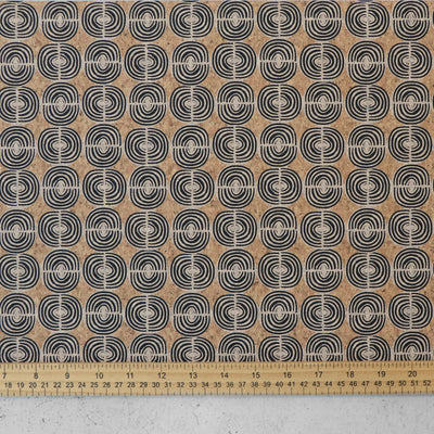 Colleen Annalea Designer Print: Eclipse Cork Fabric