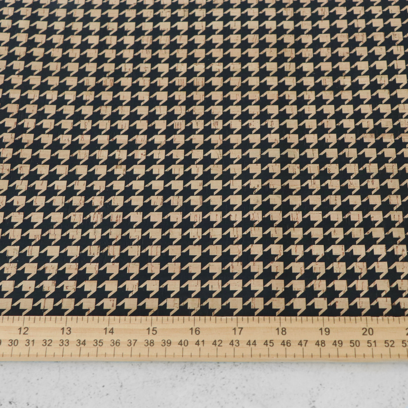 Colleen Annalea Designer Print: Houndstooth Cork Fabric