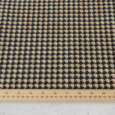 Colleen Annalea Designer Print: Houndstooth Cork Fabric