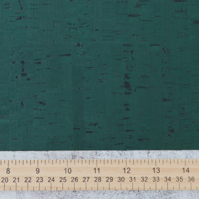 Rustic Malachite Cork Fabric 12in Cut