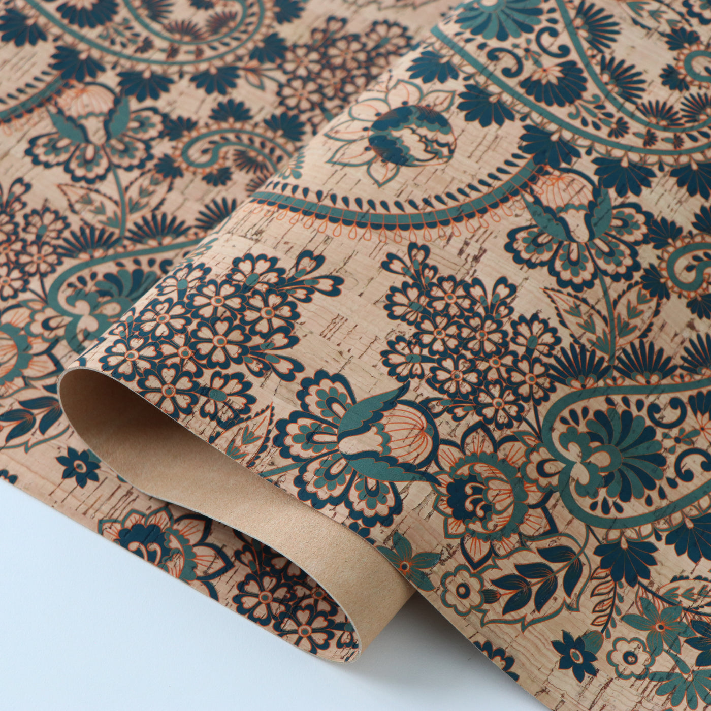 Western Paisley Cork Fabric