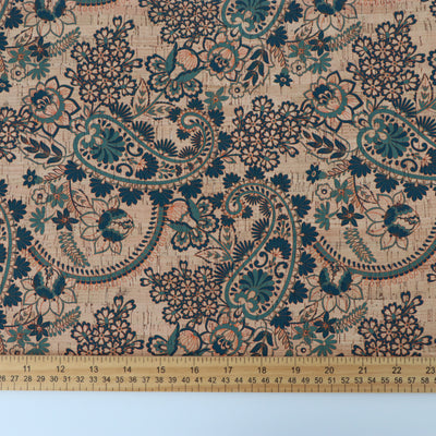 Western Paisley Cork Fabric