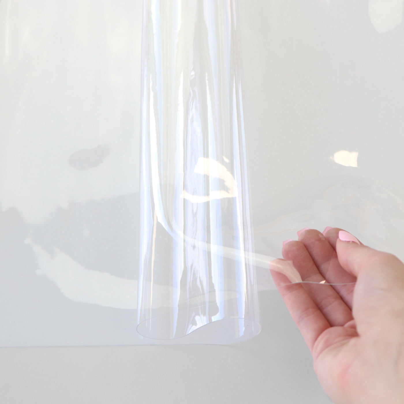 Sallie Tomato Clear Vinyl
