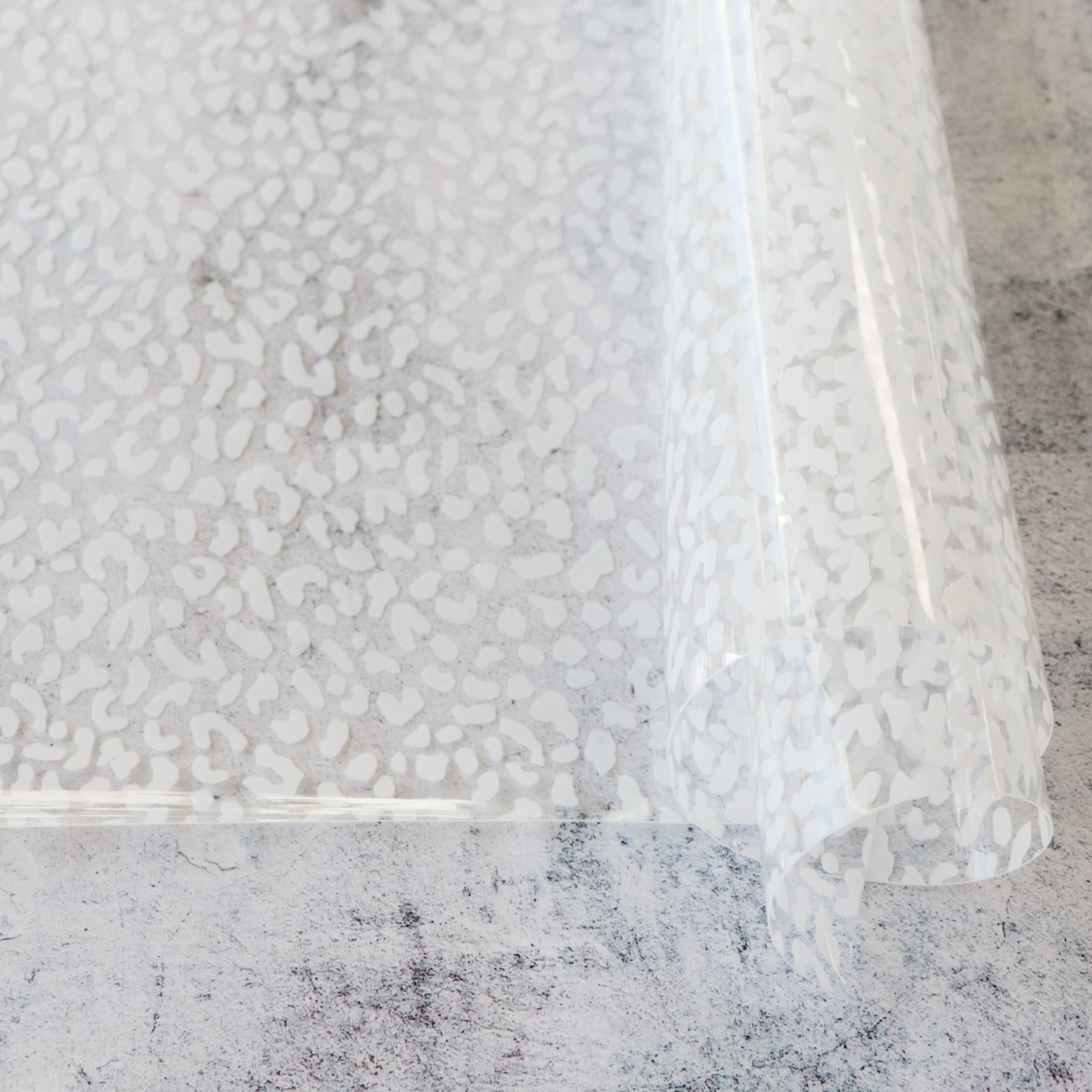White Leopard Print Clear TPU Vinyl Sallie Tomato white-leopard-print-clear-tpu-vinyl-sallie-tomato
