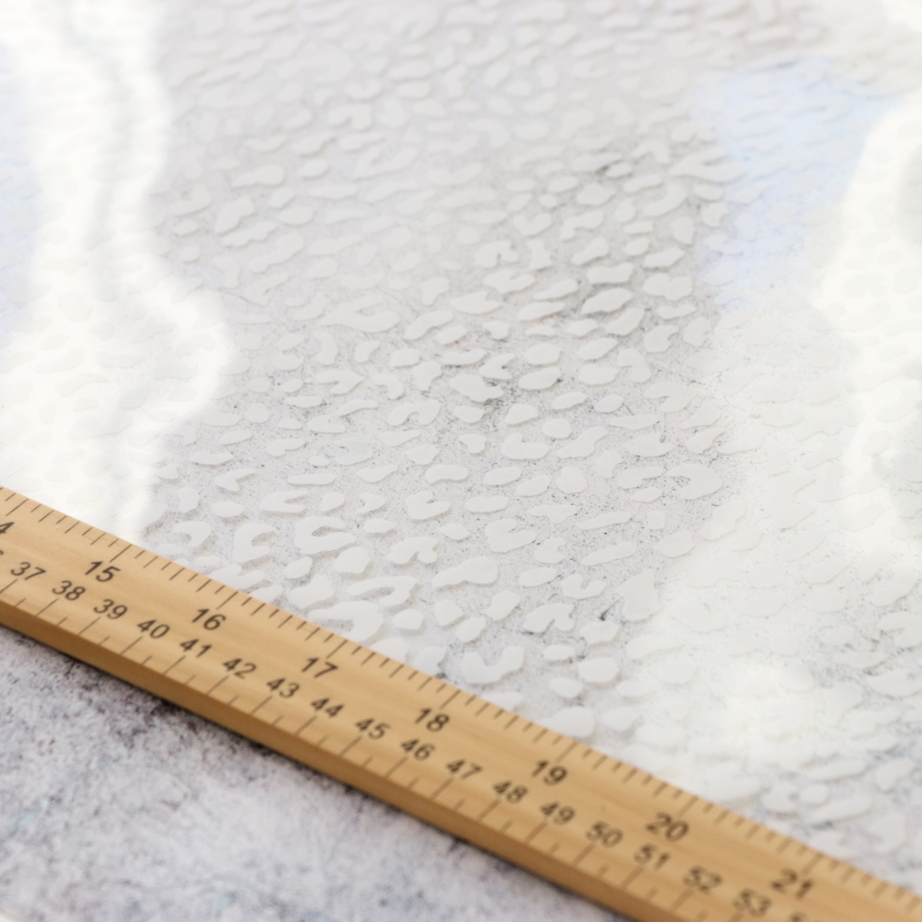 White Leopard Print Clear TPU Vinyl Sallie Tomato white-leopard-print-clear-tpu-vinyl-sallie-tomato