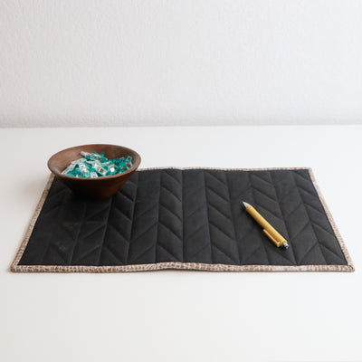 Sample Sale- Create with Cork Placemats- Surface Black Cork #1