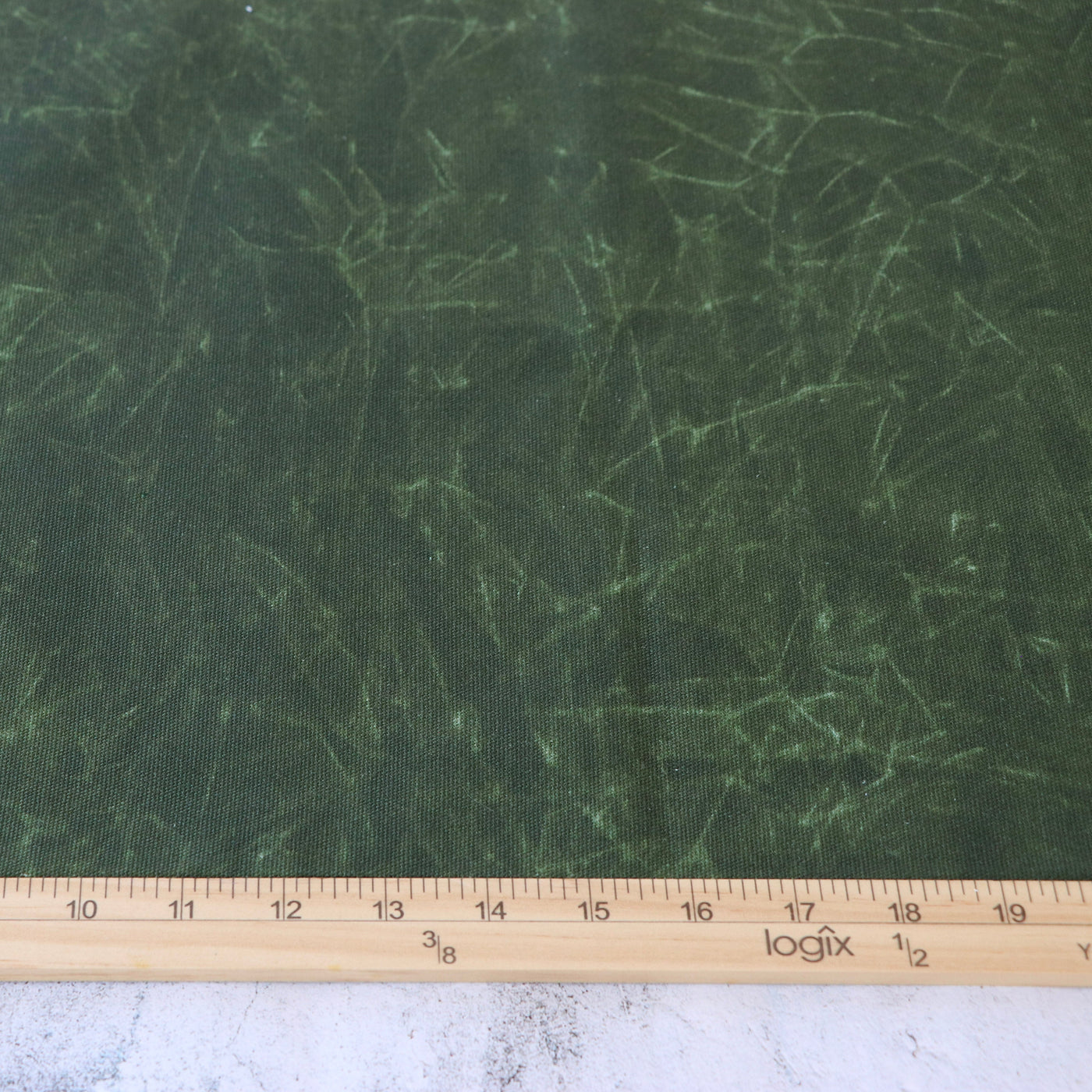 Lona de pato encerada sintética color verde oliva, cortes de 15 yardas