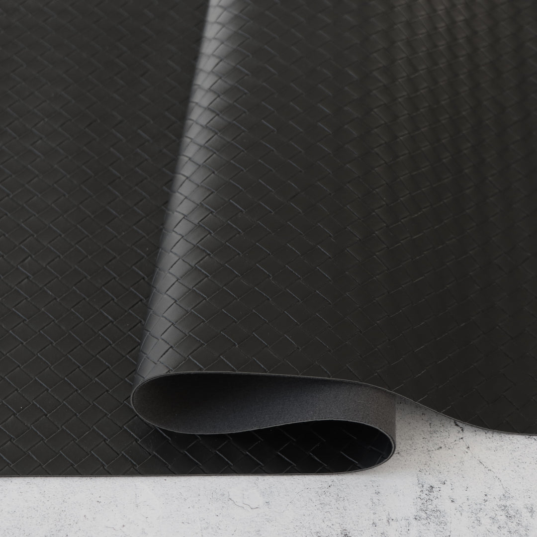 Black Basket Weave Faux Leather – Sallie Tomato