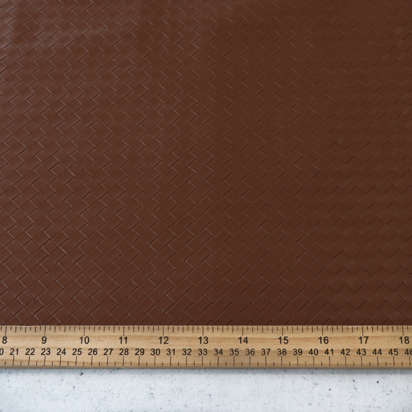 Bran Basket Weave Faux Leather