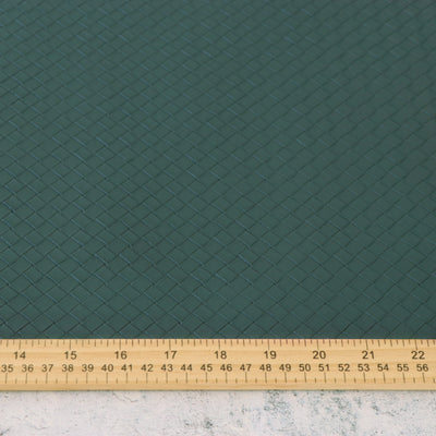 Evergreen Basket Weave Faux Leather