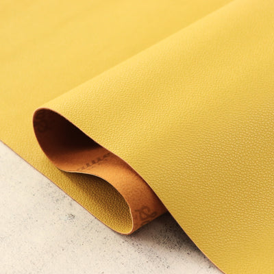 Mustard Pebble Faux Leather 12in Cuts