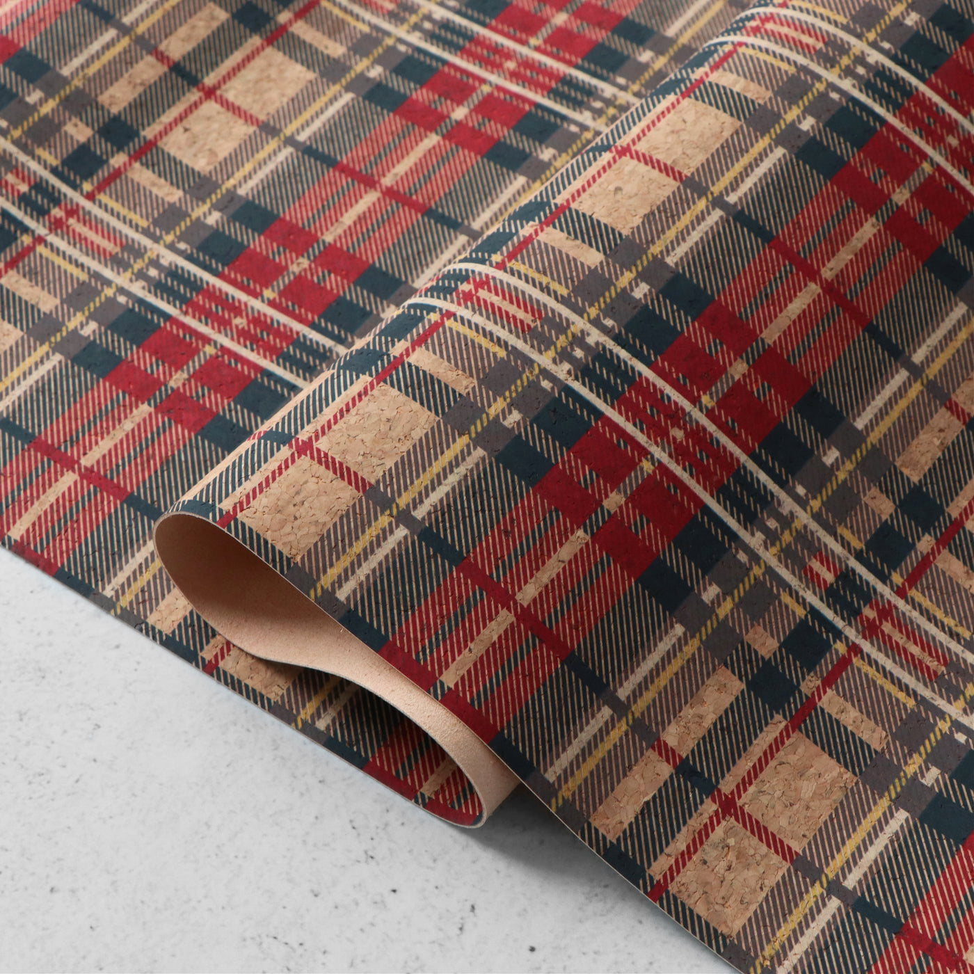 Tela rústica de corcho rubí