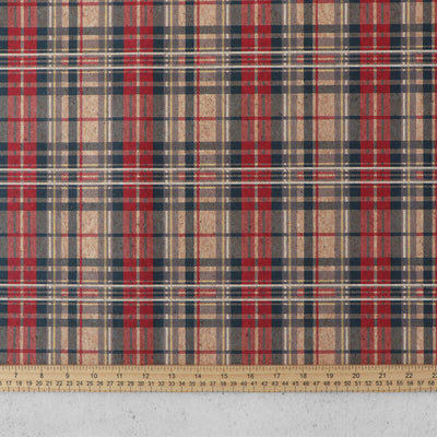 Tela rústica de corcho rubí