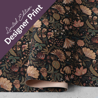 Jessica Rose Designer Print: Highland Blooms Cork Fabric