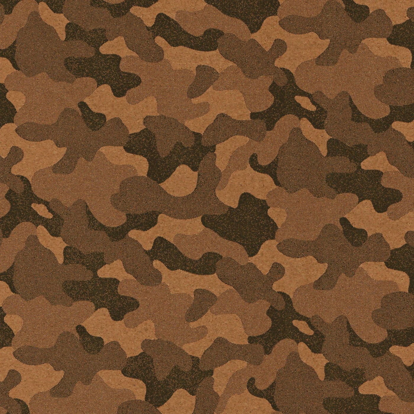 FLAWED - Packaged 1/2 Yard Cut: Limited Edition: LITE His Camo Cork Fabric