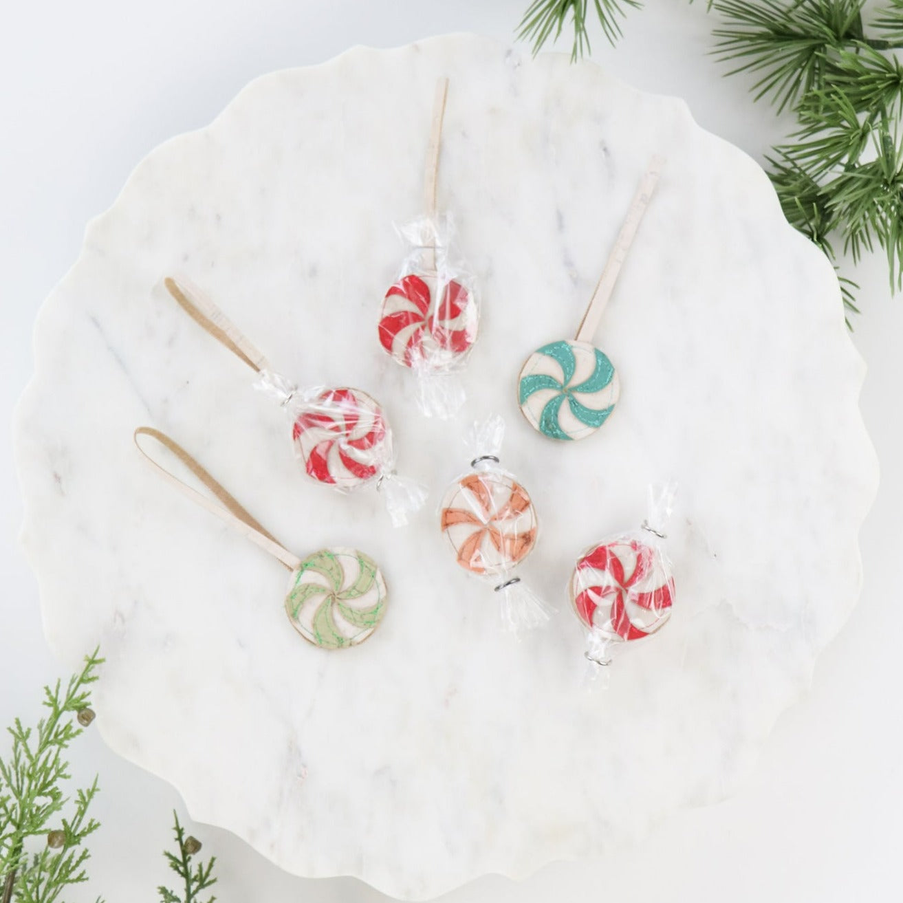 FREE! Candy Cane Swirl Ornament Instant Download